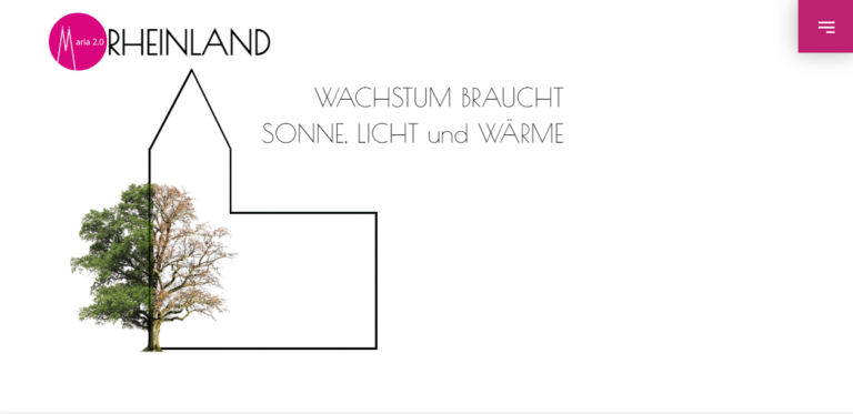 Homepage Webdesign Maria 2.0 Rheinland